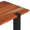 vidaXL Table console avec étagère Marron et Noir 110 x 30 x 75 cm