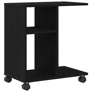 vidaXL Table d'appoint Ch&ecirc;ne noir 50 x 30 x 55 cm Bois d'ing&eacute;nierie