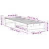 vidaXL Cadre de lit Marron 80 x 210 cm Pin massif