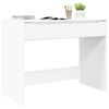 vidaXL Bureau avec tiroir Blanc 100 x 50 x 78 cm Bois d'ing&eacute;nierie