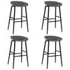 vidaXL Ensemble de bar 5 pcs Noir et gris