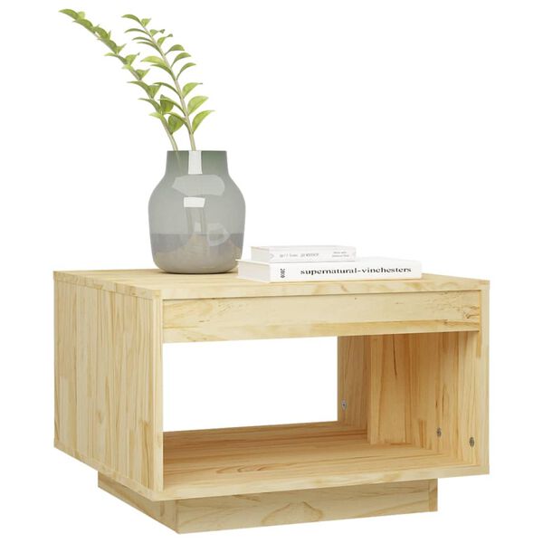 vidaXL Table basse 50x50x33,5 cm bois de pin massif