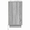 vidaXL Cabinet de chevet Gris 39 x 34,5 x 65 cm Bois d'ing&eacute;nierie