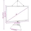 vidaXL &Eacute;cran de projection avec tr&eacute;pied 60 pouces 16:9