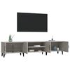 vidaXL Meuble TV gris b&eacute;ton 180x31,5x40 cm bois d'ing&eacute;nierie