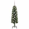 vidaXL Sapin de Noël artificiel Vert 120 cm PVC et acier et plastique