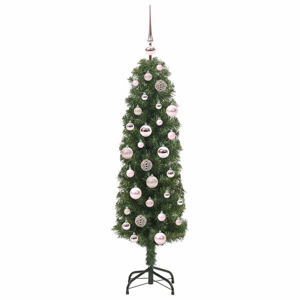 vidaXL Sapin de Noël artificiel Vert 120 cm PVC et acier et plastique