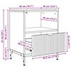 vidaXL Cabinet de chevet avec tiroir Ch&ecirc;ne sonoma 49 x 36 x 61 cm