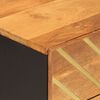 vidaXL Table de chevet marron et noir 50x33x60 cm bois manguier solide