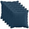 vidaXL Housse de coussin 6 pc HOUTEN Bleu marine 40 x 40 cm
