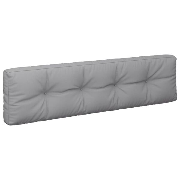 vidaXL Coussins de palette lot de 2 gris tissu