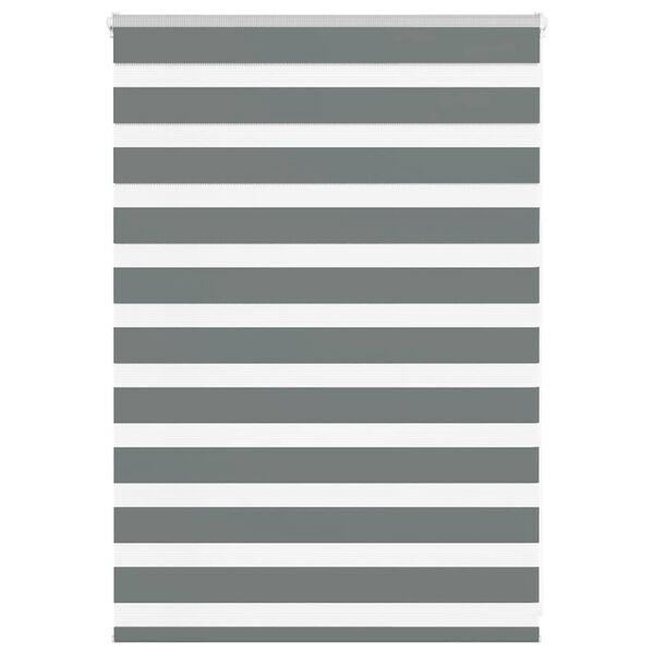 vidaXL Store z&egrave;bre gris fonc&eacute; largeur du tissu 95,9 cm polyester