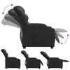 vidaXL Fauteuil inclinable Noir Similicuir