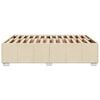 vidaXL Cadre de lit sans matelas cr&egrave;me 160x200 cm tissu