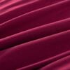 vidaXL Jeu de housse de couette bordeaux 155x220/80x80 cm
