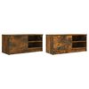 vidaXL Meubles TV 2 pcs Chêne fumé 80x35x36,5 cm Bois d'ingénierie