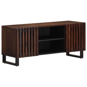 vidaXL Meuble TV marron 105x34x46 cm bois massif manguier