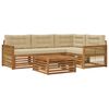 vidaXL Ensemble de canap&eacute;s d'ext&eacute;rieur 5 pcs Naturel et Beige