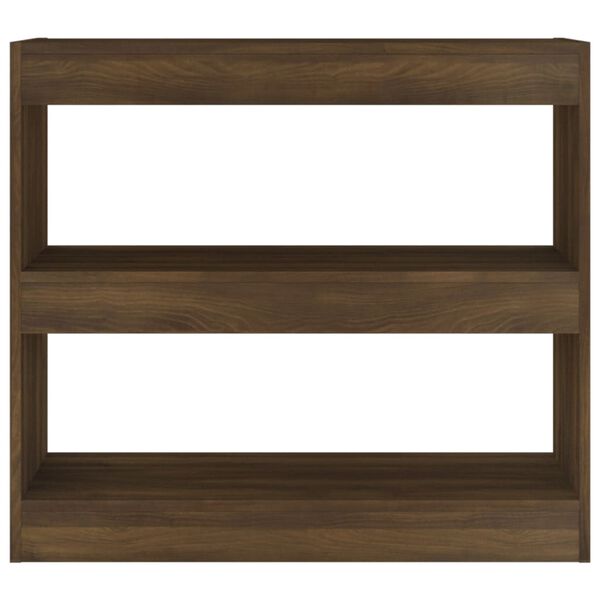 vidaXL Biblioth&egrave;que/S&eacute;parateur de pi&egrave;ce ch&ecirc;ne marron 80x30x72 cm