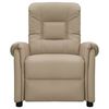vidaXL Fauteuil de massage Cappuccino Similicuir