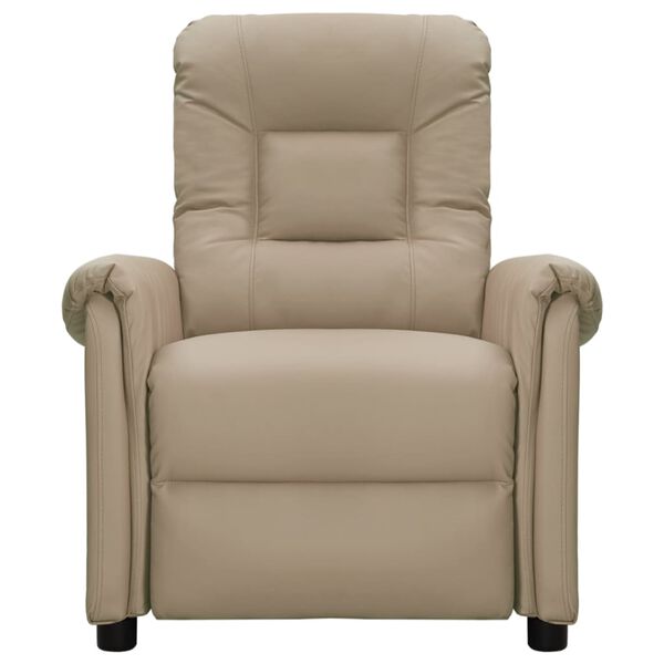 vidaXL Fauteuil de massage Cappuccino Similicuir
