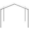 vidaXL Pavillon Blanc 4 x 4 x 2,6 m Acier et Polyester