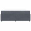 vidaXL Cadre de lit avec matelas Gris fonc&eacute; 180 x 200 cm tissu