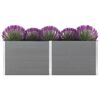 vidaXL Lit sur&eacute;lev&eacute; de jardin 250x50x91 cm WPC Gris