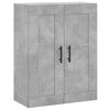 vidaXL Armoires murales 2 pcs gris b&eacute;ton bois d'ing&eacute;nierie