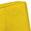 vidaXL Chaise de relaxation jaune 64x74x84 cm velours