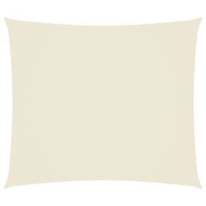 vidaXL Voile de parasol tissu oxford rectangulaire 2x2,5 m cr&egrave;me