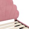 vidaXL Cadre de lit pour enfants avec t&ecirc;te de lit Rose 80 x 160 cm
