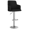 vidaXL Tabourets de bar lot de 2 noir tissu
