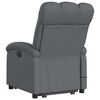 vidaXL Fauteuil de massage inclinable Gris fonc&eacute; Tissu