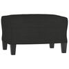 vidaXL Ensemble de canapés 3 pcs avec coussins Noir Tissu