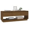 vidaXL Meuble TV Marron miel 110,5x34x40 cm Bois de pin massif