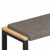 vidaXL Coussin de banc Simili cuir Gris Profondeur 35 cm