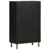 vidaXL Buffet noir 60x33x100 cm bois d'ing&eacute;nierie