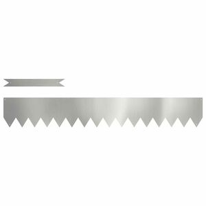 vidaXL Bordure de Pelouse 10 pcs Argent 100 x 0.05 x 20 cm