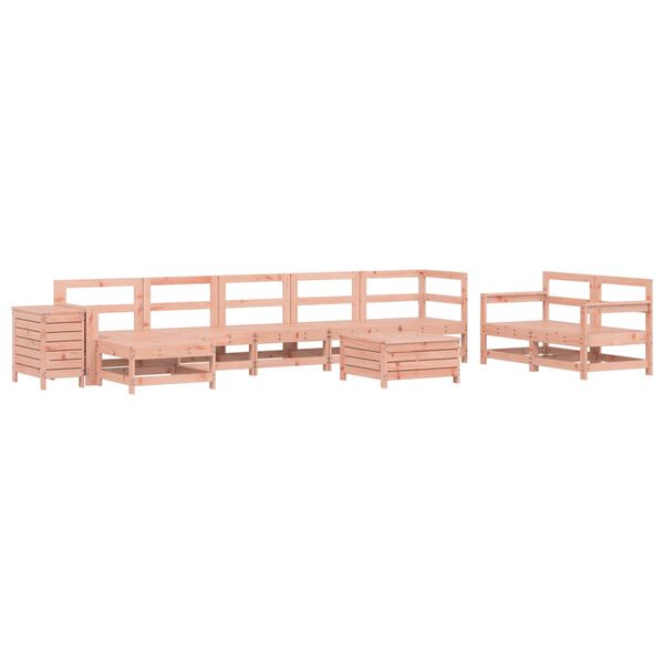 vidaXL Salon de jardin 10 pcs bois massif sapin de douglas