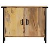 vidaXL Buffet 88x30x69 cm bois massif de manguier