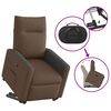 vidaXL Fauteuil inclinable Marron Tissu