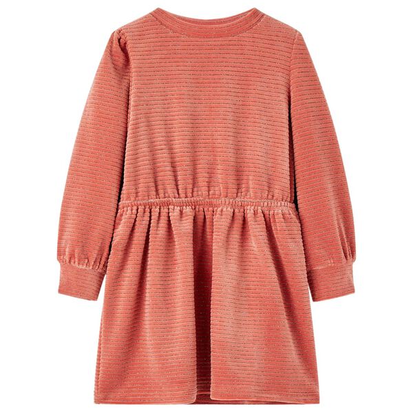 Robe enfants à manches longues rose moyen 116