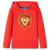 Sweatshirt &agrave; capuche pour enfants rouge 116