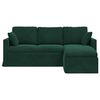 vidaXL Canap&eacute; Vert fonc&eacute; 198 x 134 x 80 cm Velours