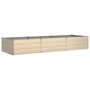 vidaXL Jardini&egrave;re Ivoire 290 x 100 x 45 cm Acier galvanis&eacute;