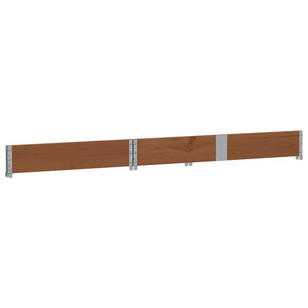 vidaXL Collier de palette marron 150x100 cm bois de pin solide