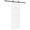 vidaXL Porte coulissante Blanc et Noir 78 x 202 cm Pin massif