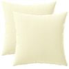 vidaXL Coussin avec oreiller HEERLEN 2 pi&egrave;ces Cr&egrave;me Polyester