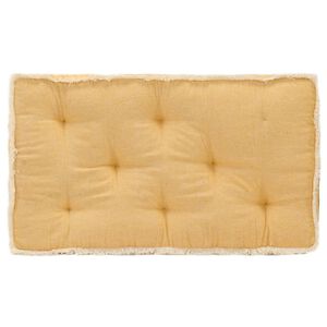 vidaXL Coussin de canap&eacute; palette Jaune 73x40x7 cm